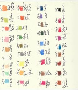 36 Nupastels Colour Values
